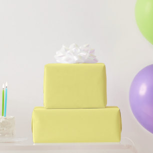 Papier Cadeau Jaune couleur solide clair moyen,