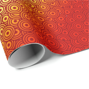 Papier Cadeau Jaune rouge du feu de Pescara