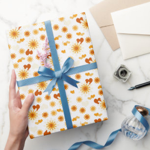 Papier Cadeau Jaune salope et coeur