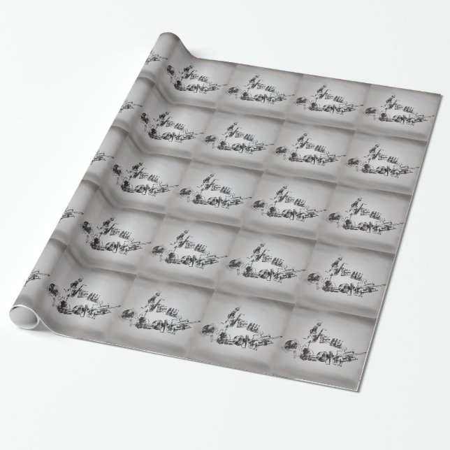 Papier Cadeau Jazz de la Nouvelle-Orléans (Déroulé)