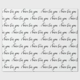 Papier Cadeau Je brûle pour toi