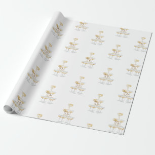 Papier Cadeau Je fais la Tour de Mariage Champagne 