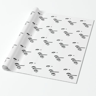 Papier Cadeau Je fais noir sur blanc
