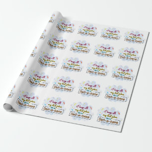 Papier Cadeau Je Garde Tout Mon Père Plaisanter Dans Un Papa-A-B