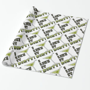 Papier Cadeau JE L'AIME SALE ! Humour sale de cocktail de