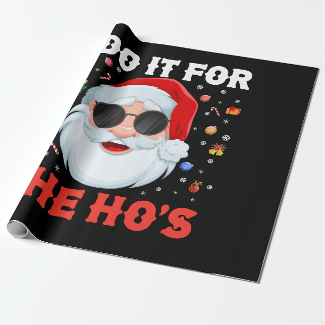 Papier Cadeau Je le fais pour le Noël Drôle de Ho's (Déroulé)