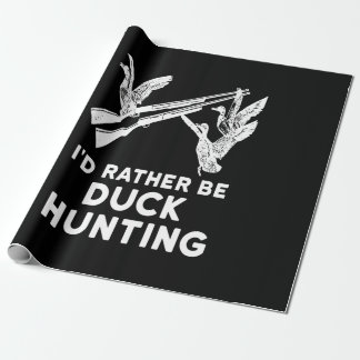 Papier Cadeau Je Préfère Chasse Au Canard Chasse Costume Amoureu