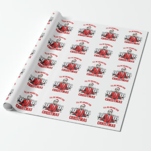 Papier Cadeau Je serai à la maison pour l'inauguration de Trump