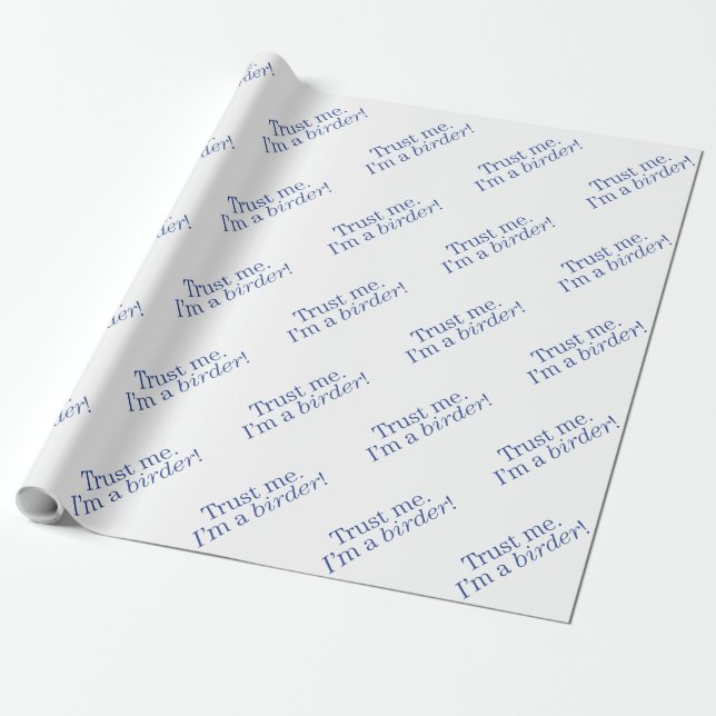 Papier Cadeau Je suis Birder (Déroulé)