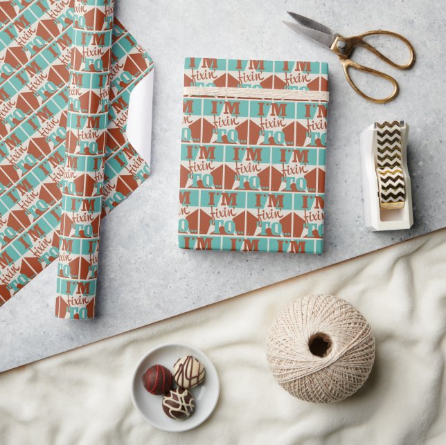Papier Cadeau Je suis Fixin' To (Artisanat)