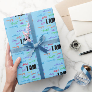 Papier Cadeau Je Suis Inspiré, Positif, Religieux, Chrétien