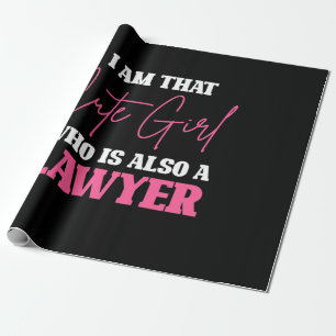 Papier Cadeau Je Suis Mignonne Avocate Fille