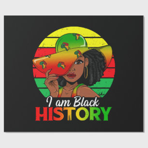 Papier Cadeau Je Suis Noir Histoire Amérique Africaine