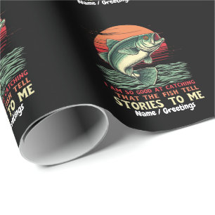 Papier Cadeau Je suis si doué pour attraper des poissons