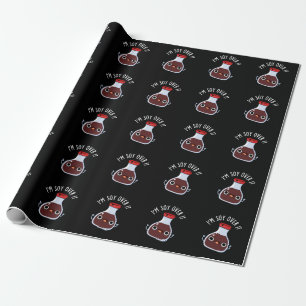 Papier Cadeau Je suis Soy Over It Funny Soy Sauce Pun