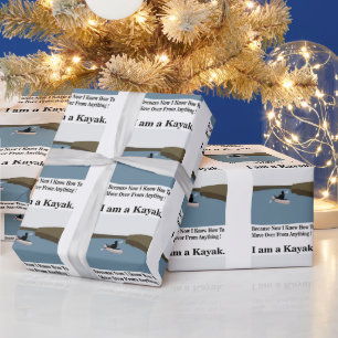 Papier Cadeau Je suis un Kayak Canoë Kayak