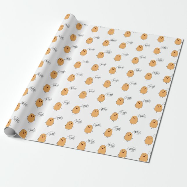 Papier Cadeau Je suis une pomme de terre et fière (Déroulé)