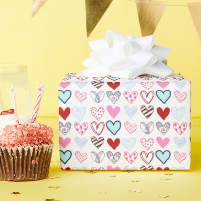 Papier Cadeau Je t'aime tellement mon amour (Fête d'anniversaire)