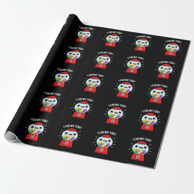 Papier Cadeau Je Vous Montre Drôle Machine Gumball Pun Dark BG (Déroulé)