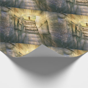 Papier Cadeau Jésus à la résurrection vide de Pâques de tomb
