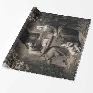 Papier Cadeau Jésus-Christ saint de Vierge Marie de famille St