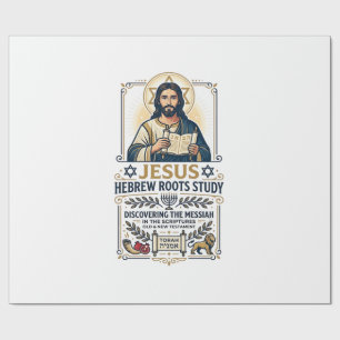 Papier Cadeau  Jésus Langues de la Bible Hébreu Grec Chemise de 