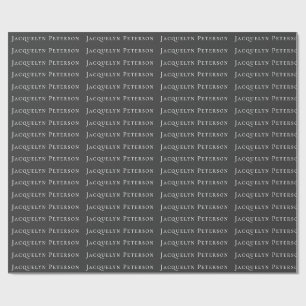 Papier Cadeau Jet minimaliste Noir Plain Élégant Moderne