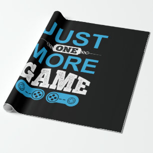 Papier Cadeau Jeu cadeau de Gamer juste un jeu de plus