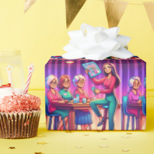 Papier Cadeau Jeu de Bingo Toutes Occasions