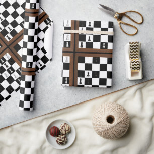 Papier Cadeau Jeu du jeu du jeu d'échecs en cours