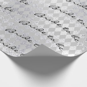 Papier Cadeau Jeune mariée personnalisée de brosse à être co