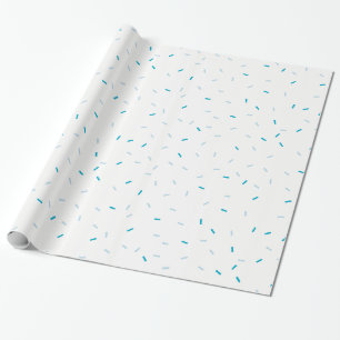 Papier Cadeau JEUX ANNIVERSAIRE mignon bébé bleu pâle saupoudrée