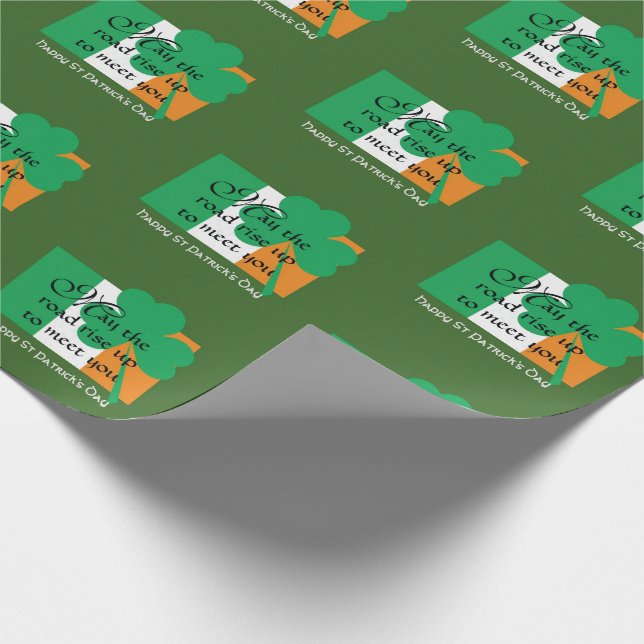 Papier Cadeau JEUX Shamrock DE LA JOURNÉE DE SAINTE ST PATRICK (Coin)