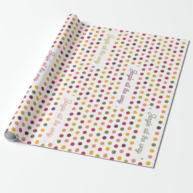 Papier Cadeau Jingle all the way -  (Déroulé)