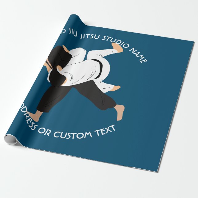 Papier Cadeau Jiu Jitsu Judo Martial Arts Studio (Déroulé)