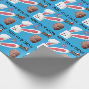 PAPIER CADEAU JOE BIDEN 4 TH EASTER CHRISTMAS FUNNY