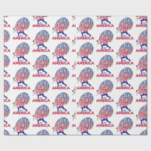 Papier Cadeau Joe Biden Burden pour l'Amérique