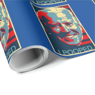 PAPIER CADEAU JOE BIDEN J'AI POOPÉ OBAMÉLIORÉ NOËL WRAPPING P