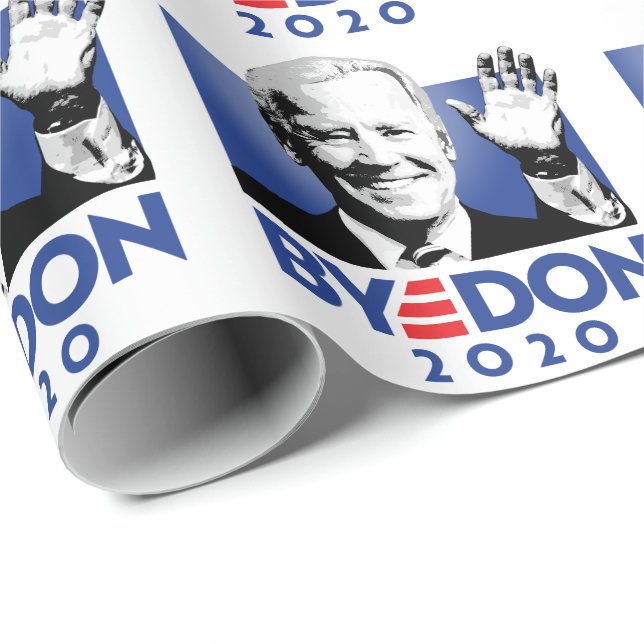 PAPIER CADEAU JOE BYE DON 2020 (Coin rond)