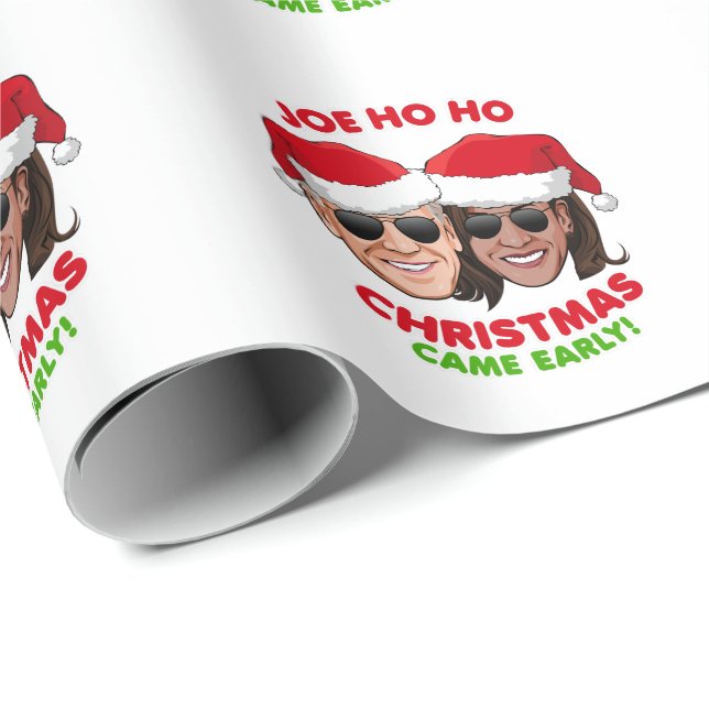 PAPIER CADEAU JOE HO HO - NOËL EST VENU TÔT (Coin rond)
