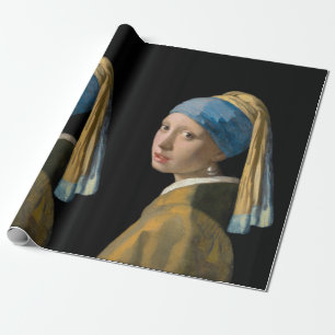 Papier Cadeau Johannes Vermeer - Fille avec une oreille perle