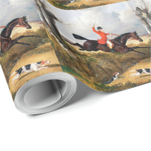 Papier Cadeau John Frederick Herring Snr   Chasse au renard : Ef