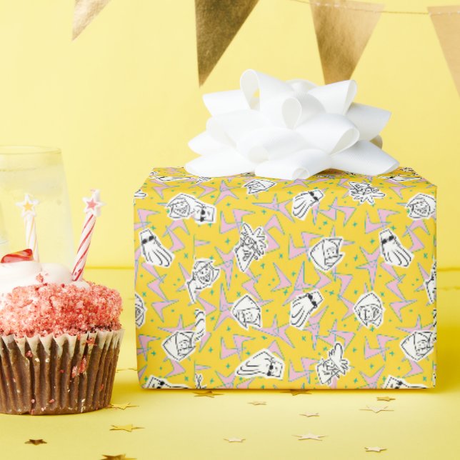 Papier Cadeau Johnny Bravo Motif de caractères (Fête d'anniversaire)