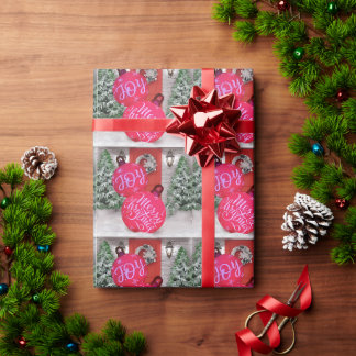 Papier Cadeau Joie et Noël