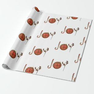 Papier Cadeau Joie personnalisée sucre de canne ornement saint