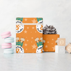Papier Cadeau Joli Anniversaire des Alpacas Garçon en Serapes T