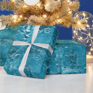Papier Cadeau Joli Aqua Crinkle