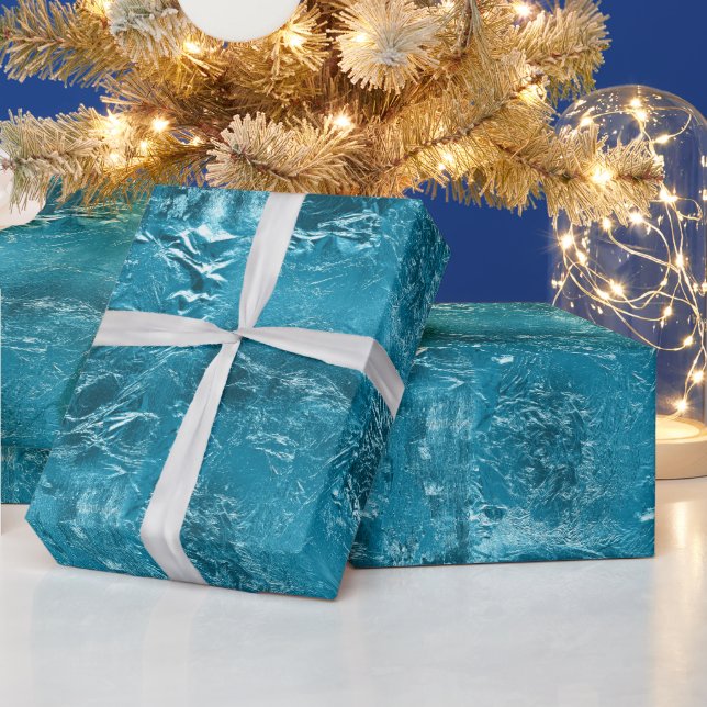 Papier Cadeau Joli Aqua Crinkle (Vacances)