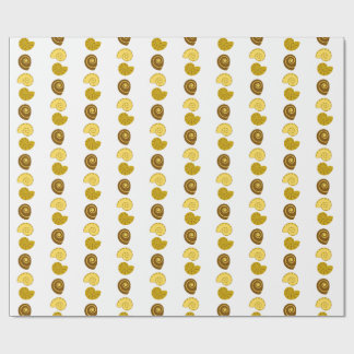 Papier Cadeau Joli arrangement de coquillages sur