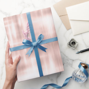 Papier Cadeau Joli Blanc Rose Rose Bleu Rayures Abstraites